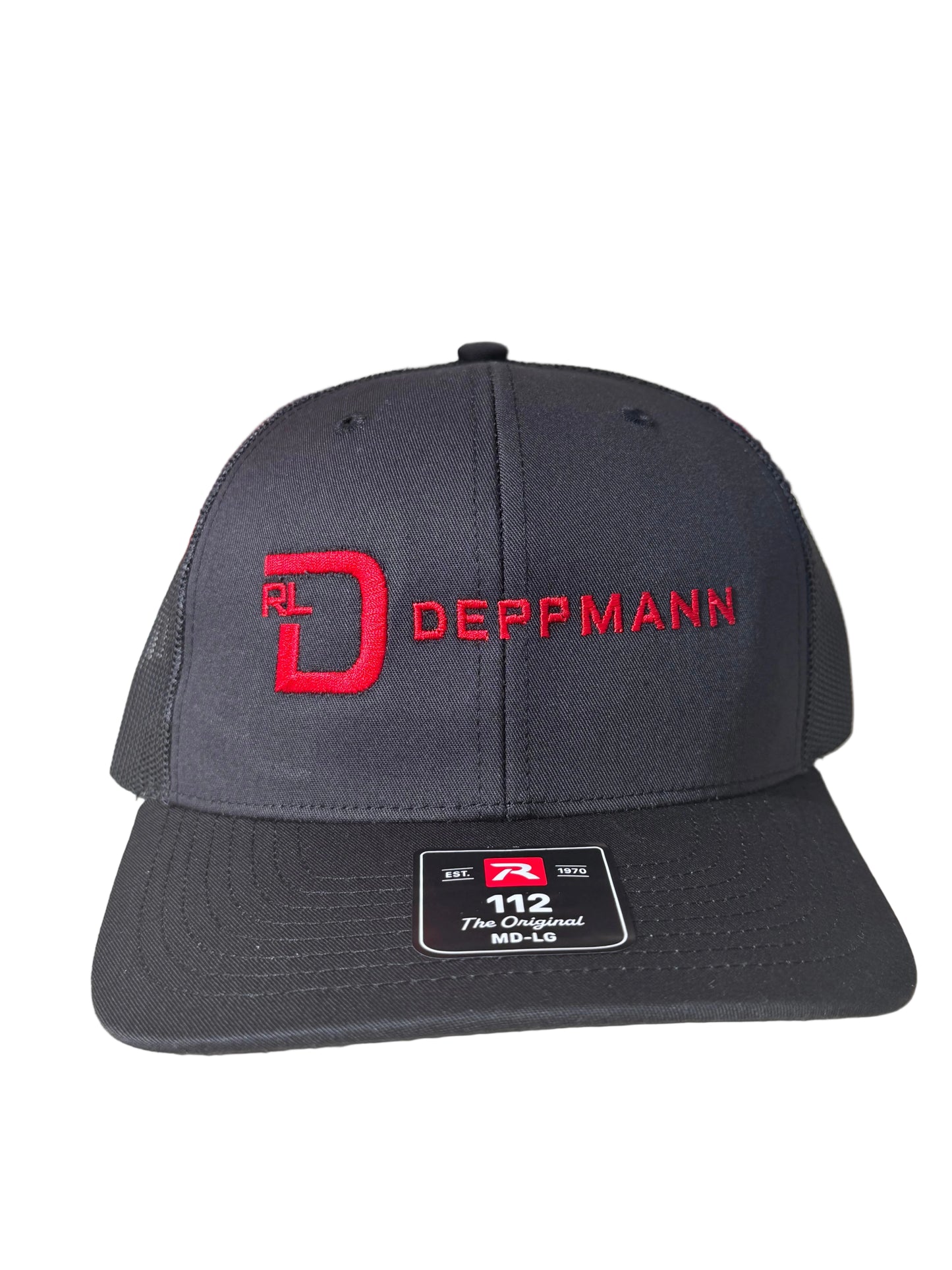 Black Richardson 112 Trucker Hat - RLD Branded