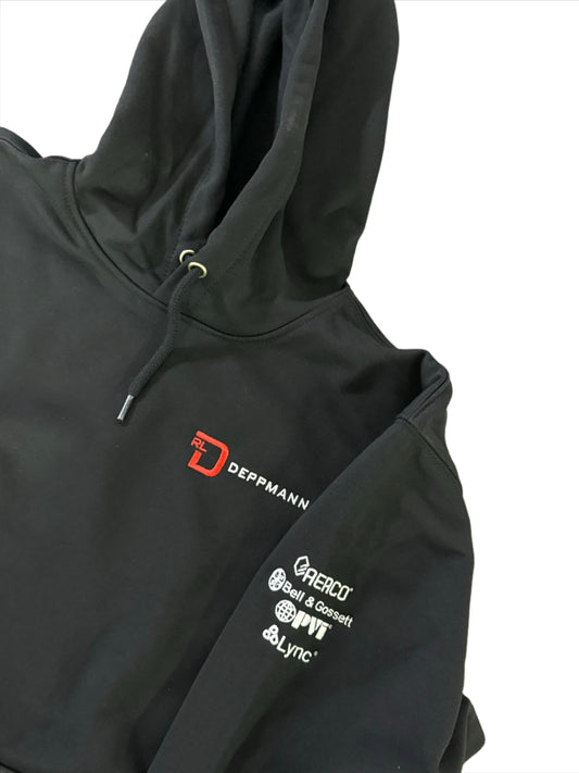 Carhartt Black Hooded Sweatshirt - RLD, AERCO, B&G, PVI, and Lync Branded