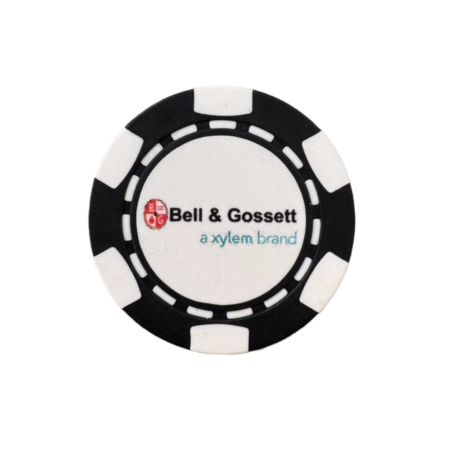 B&G Black Golf Poker Chip Ball Marker