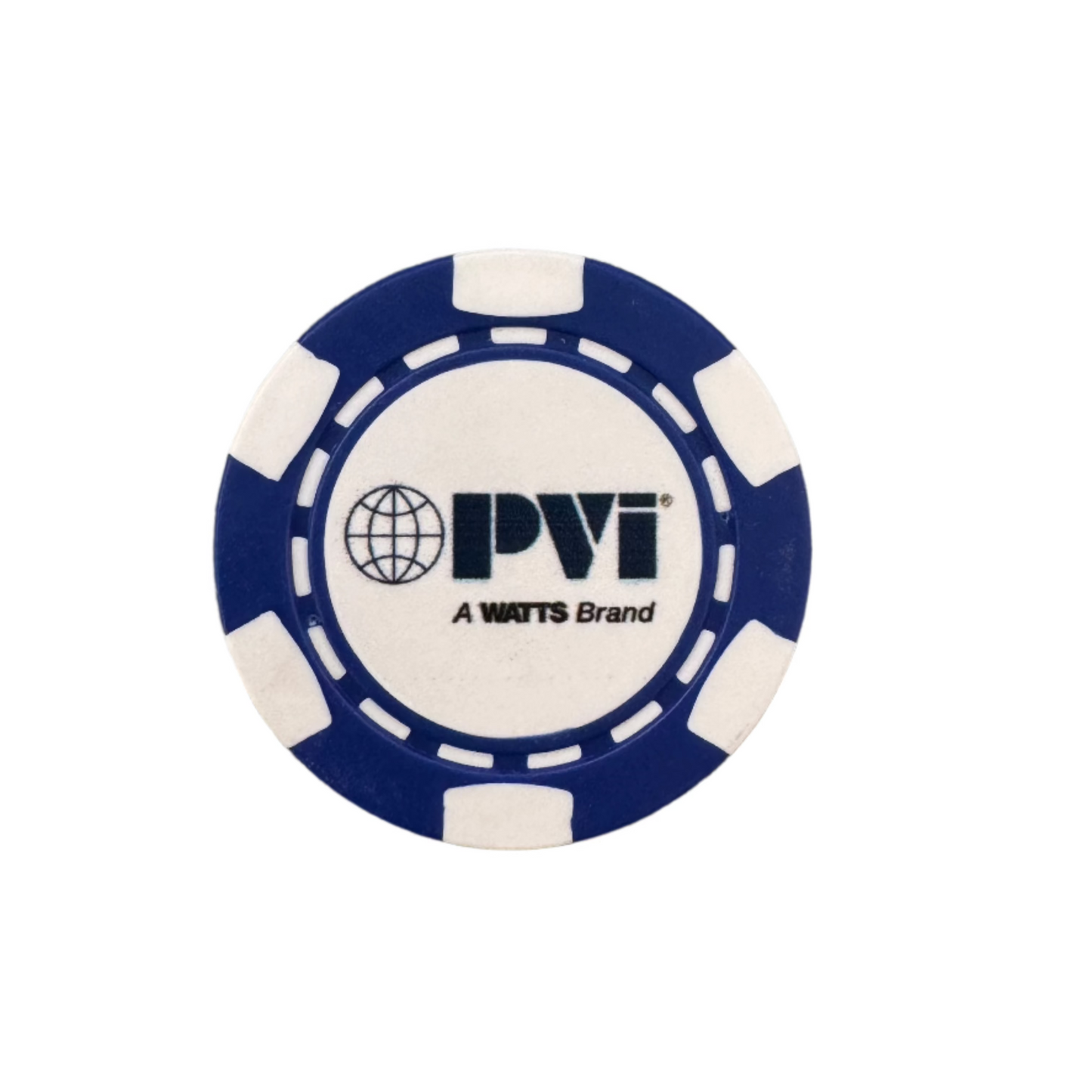 PVI Blue Golf Poker Chip Ball Marker
