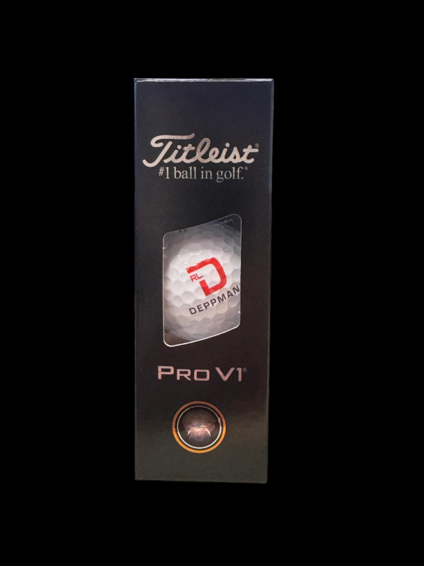 Titleist ProV1 Golf Balls - Sleeve of 3 Balls - RLD Brand Stacked Logo