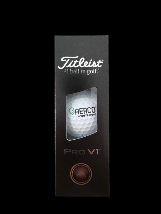 Titleist ProV1 Golf Balls - Sleeve of 3 Balls - AERCO Brand