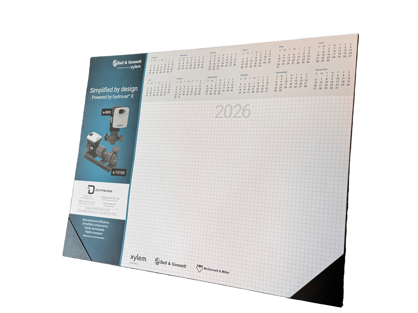 B&G, RLD Desk Pad Calendar