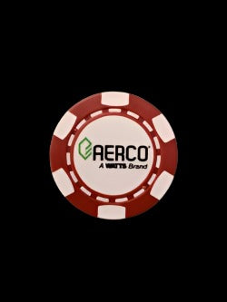 AERCO Red Golf Poker Chip Ball Marker