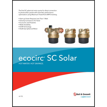 ecocirc SC Solar: Hot Water, Hot Savings