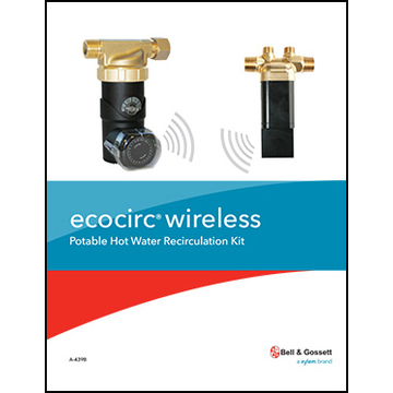 ecocirc wireless: Potable Hot Water Recirculation Kit