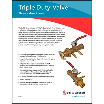 Triple Duty Valve: Three Vales in One