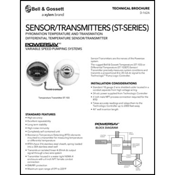 Sensor/Transmitter (ST-Series): Pyromation Temperature and Transmation Differential Temperature Sensor/Transmitter