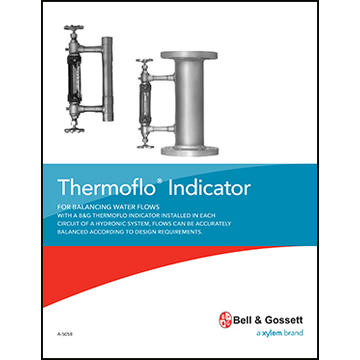 Thermoflo Indicator: For Balancing Water Flows