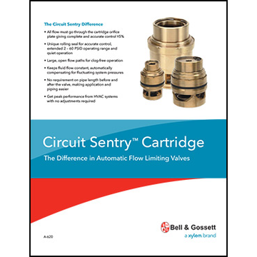 Circuit Sentry Cartridge: The Difference in Automatic Flow Limiting Valves