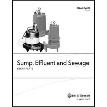 Sump, Effluent, and Sewage: Repair Parts