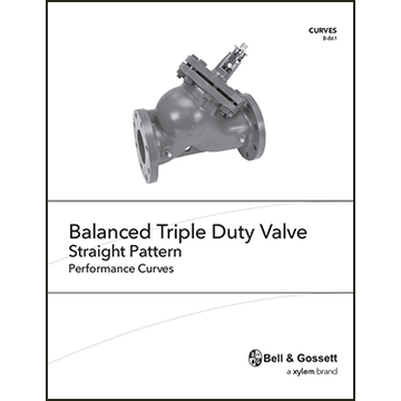 Balanced Triple Duty Valve Straight Patter: Performance Curves