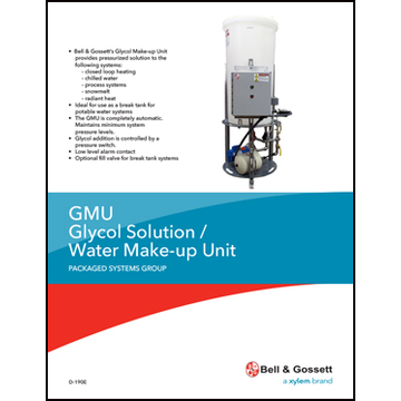 GMU Glycol Solution / Water Make-up Unit