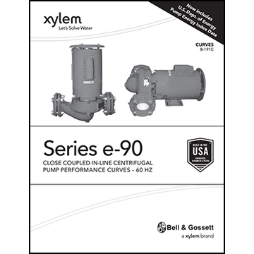 Series e-90 Close Coupled In-Line Centrifugal Pumps