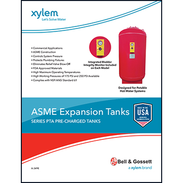 ASME Expansion Tanks: Series PTA Pre-Charged Tanks