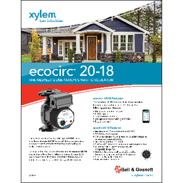 ecocirc 20-18: The Newest Generation Smart Circulator