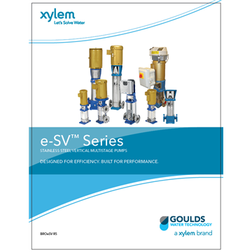 e-SV Series: Stainless Steel Vertical Multistage Pumps