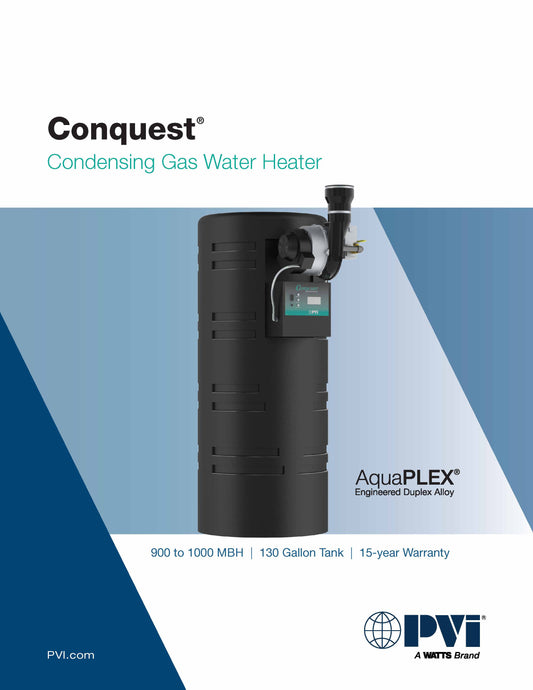 Conquest 1000: Condensing Gas Water Heater