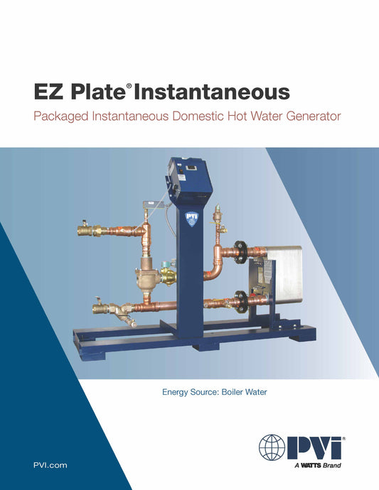 EZ Plate Instantaneous: Packaged Instantaneous Domestic Hot Water Generator