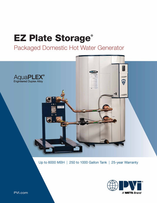 EZ Plate Storage: Packaged Domestic Hot Water Generator