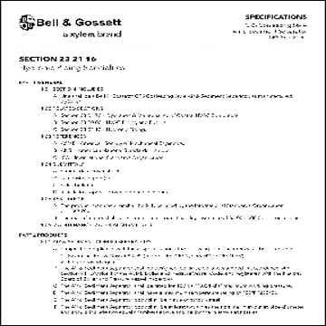 CRS Air & Sediment Separator Specifications