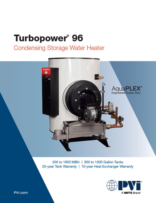 Turbopower 96: Condensing Storage Water Heater