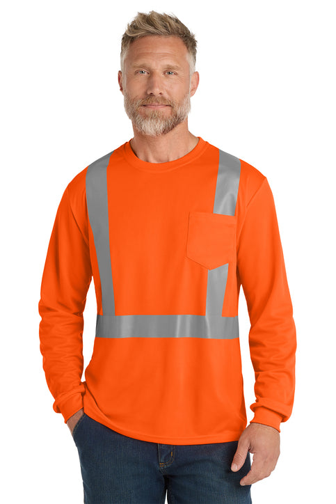 Hi-Vis Long Sleeve Shirts with Reflective Tape