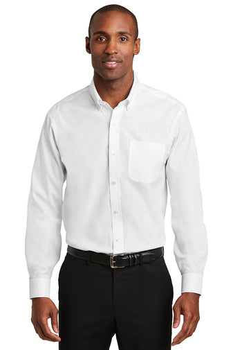 Long Sleeve Button-Up Oxford Shirt