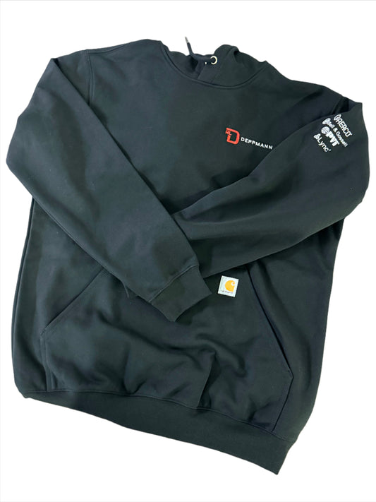 Carhartt Black Hooded Sweatshirt - RLD,  AERCO, B&G, PVI, and Lync Branded