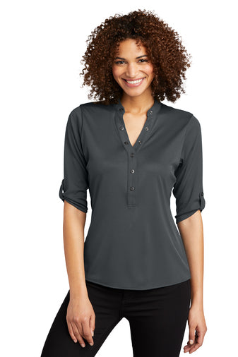 Grey Polo Shirt - Women's