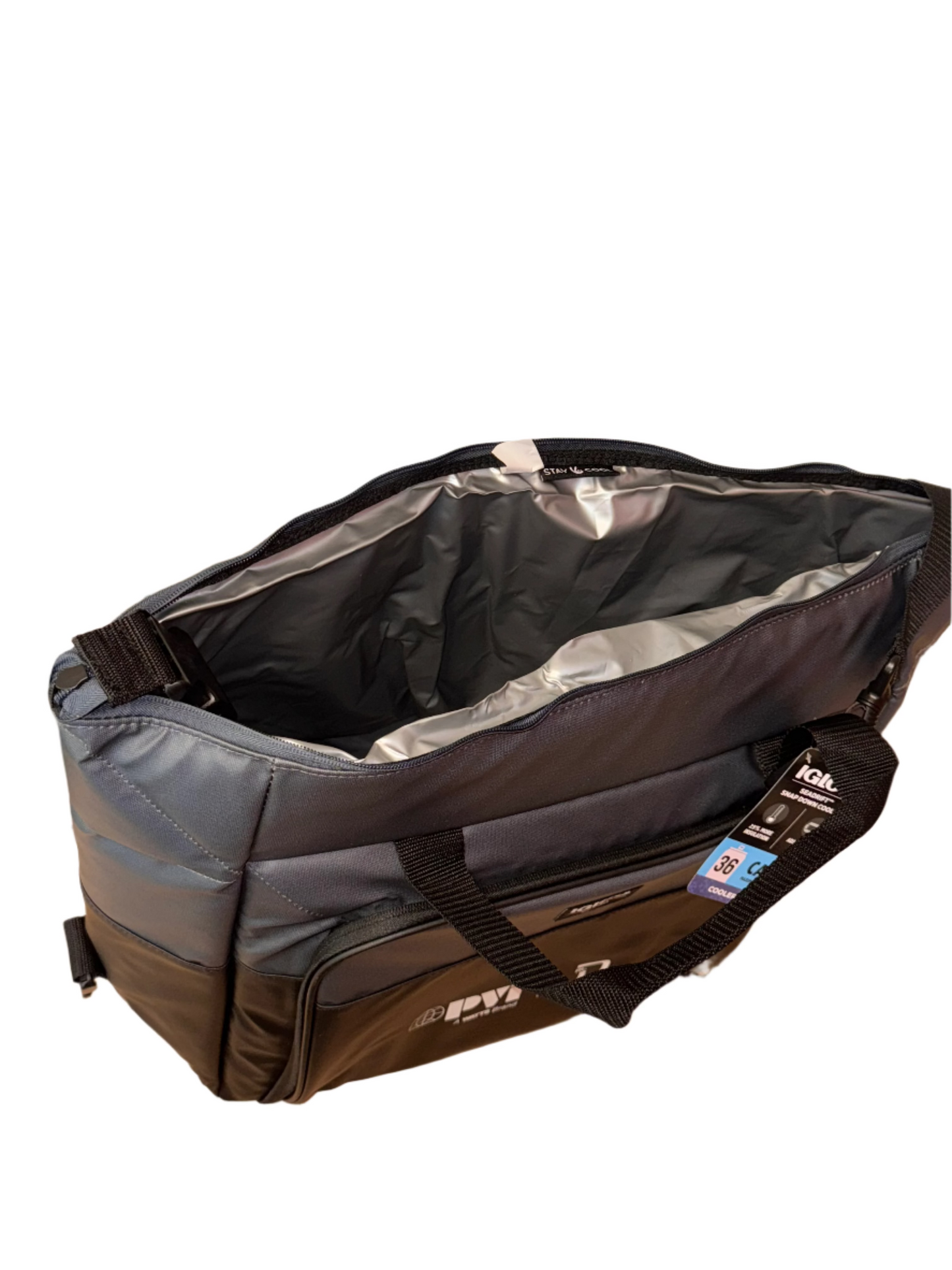 Igloo 36-Can Black/Grey Seadrift Snap Down Cooler - PVI x RLD