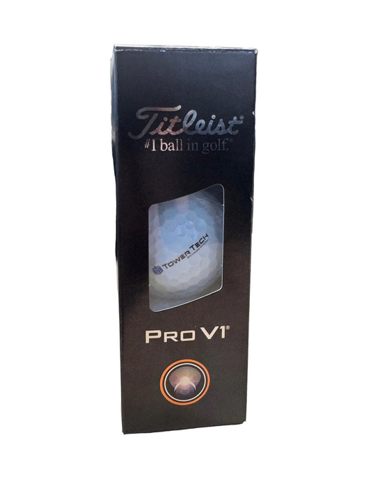 Titleist ProV1 Golf Balls - Sleeve of 3 Balls - Tower Tech Brand
