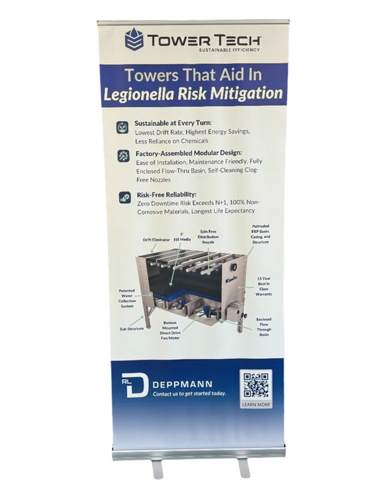 Tower Tech Retractable Banner - Rental