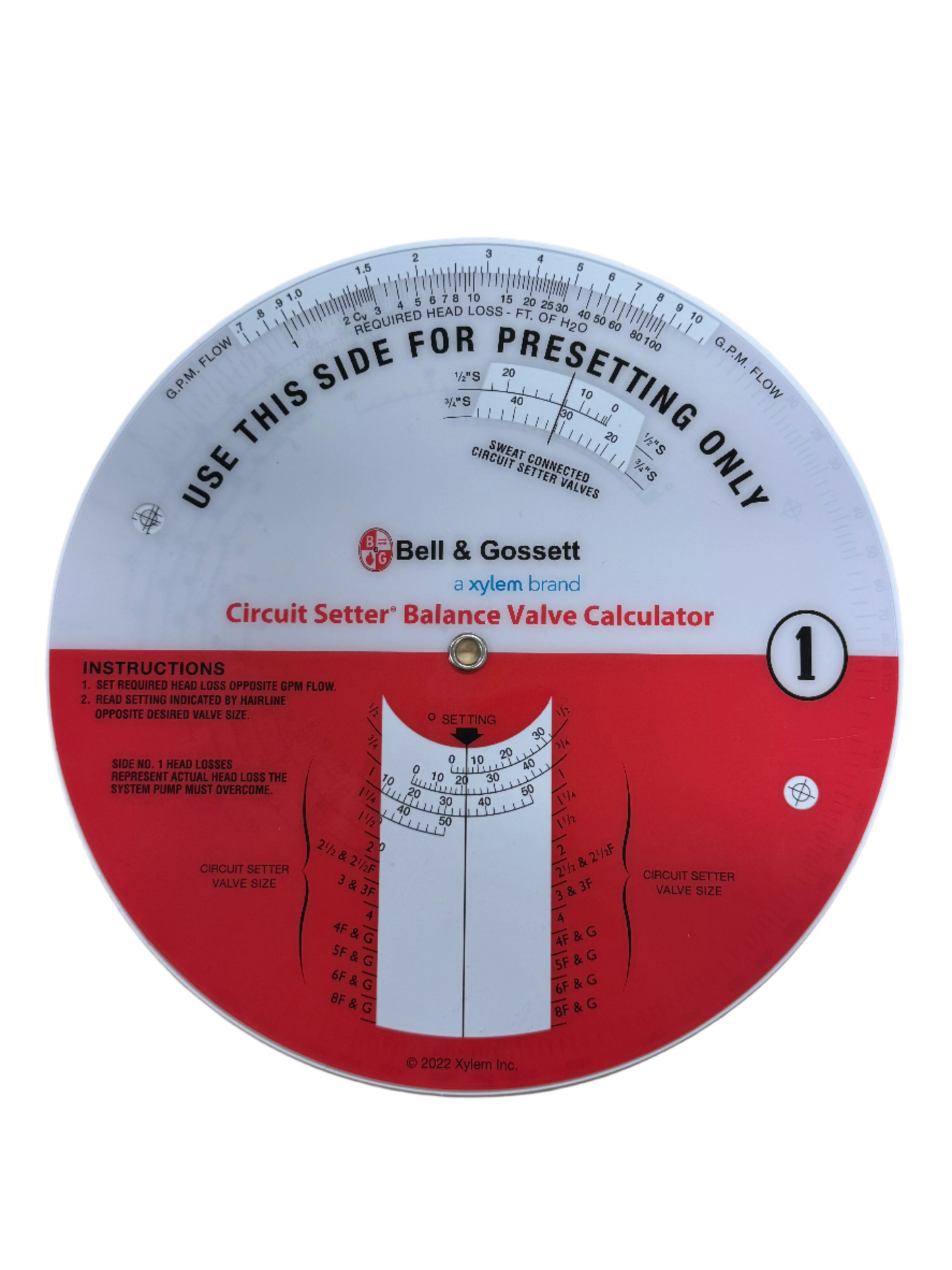 Circuit Setter Balance Valve Calculator