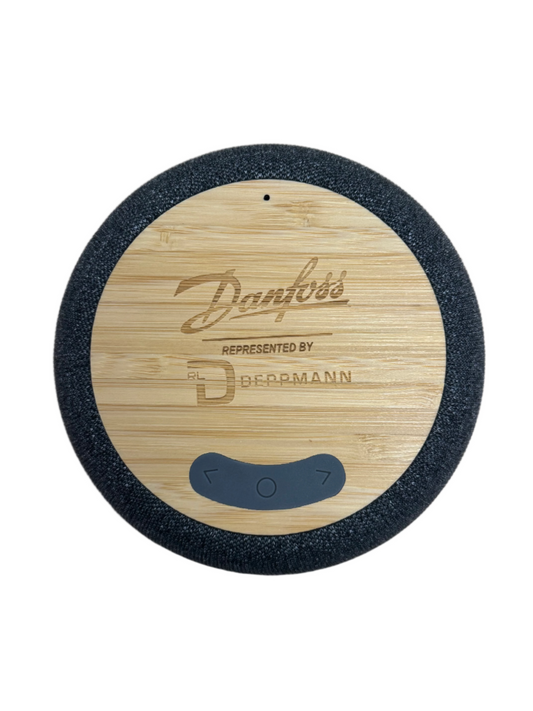 Speaker with Wireless Phone Charging Pad — Danfoss and RLD Branded