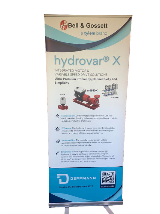 B&G Hydrovar X Retractable Banner - Rental