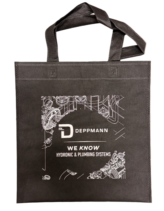 RLD Vertical Flat Tote — Black