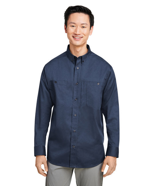 Long Sleeve Button-Up Cotton Shirt