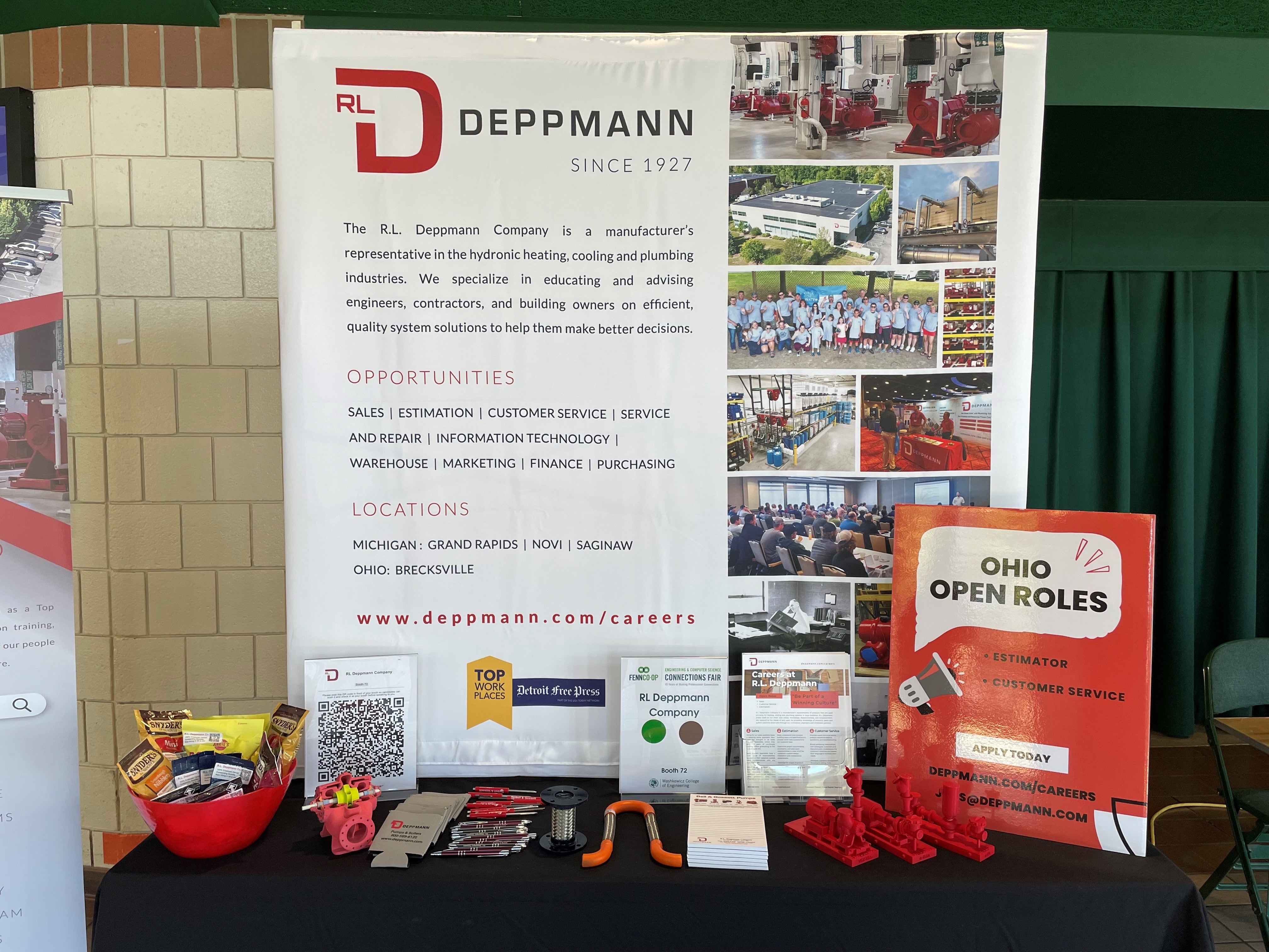 Depsmann Careers at Deppmann Pop Up 5' Table Top Display - Rental – Deppmann Depot