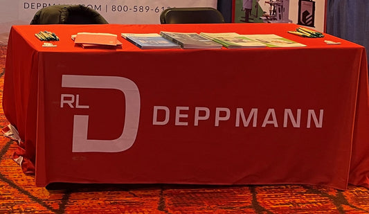 Red 6' Table Cloth with RLD Logo - Rental