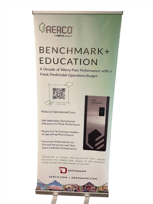 AERCO Benchmark+ Education Retractable Banner - Rental