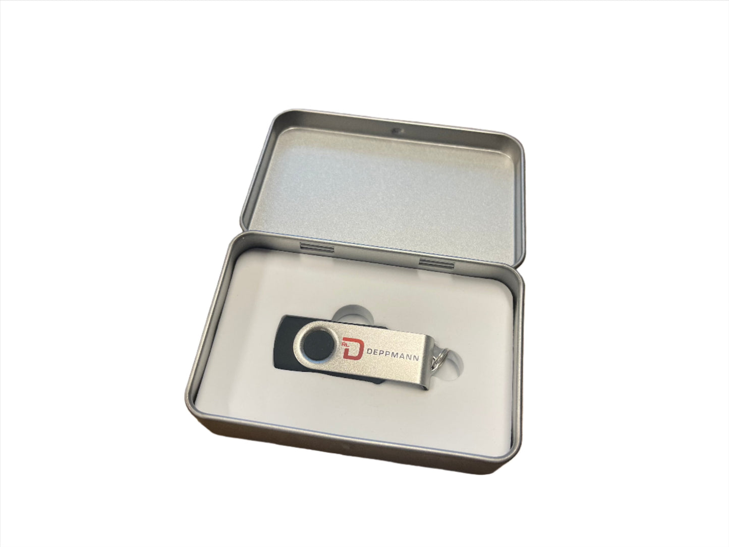 USB Drive in Tin - Little Red Schoolhouse