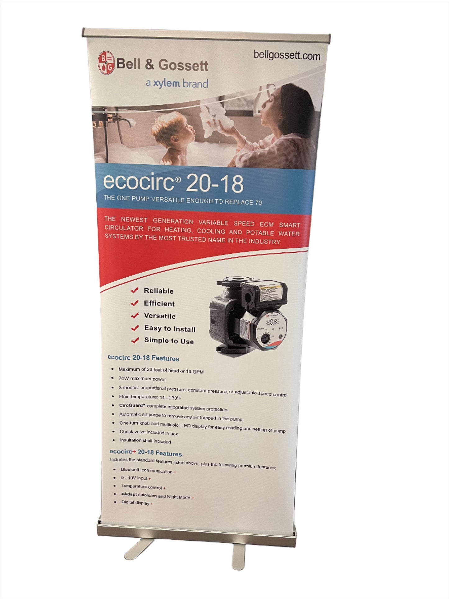 B&G ecocirc 20-18 Retractable Banner - Rental